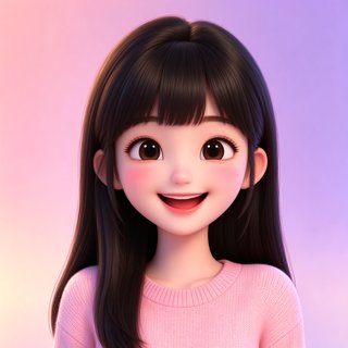meimodu人设糖糖甜心少女3D卡通头像